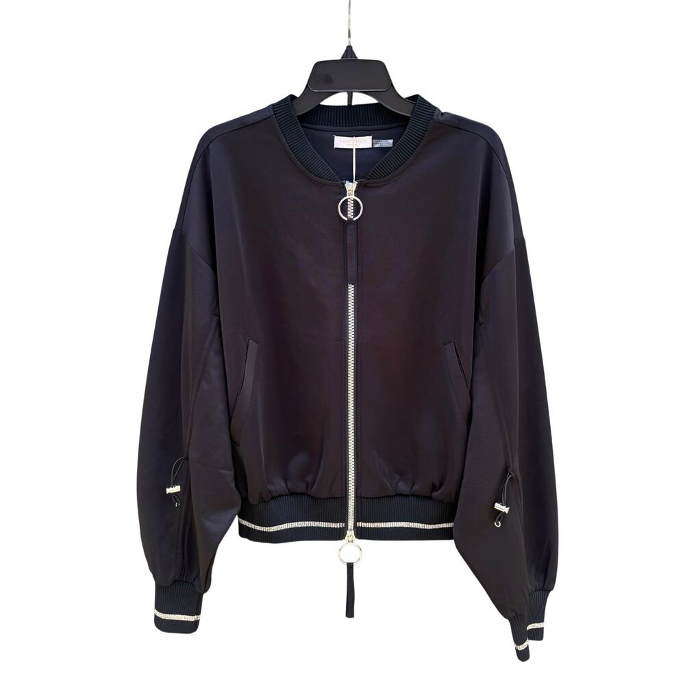 NWT RAMY BROOK Pamela Bomber Jacket Black Small S